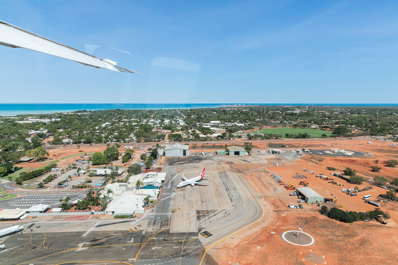 View over Broome from a sea plane