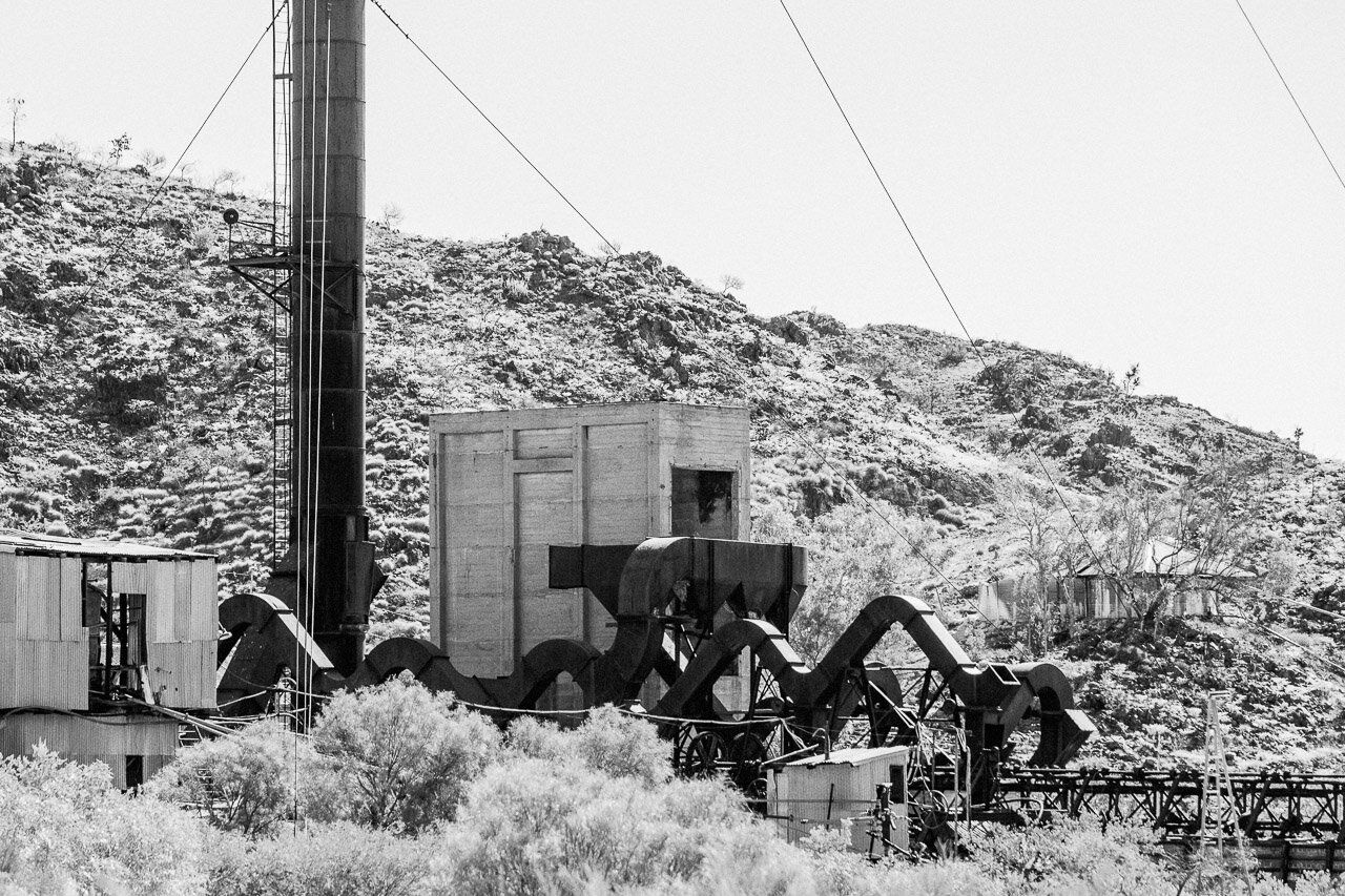 The now closed Comet Gold Mine near Marble Bar