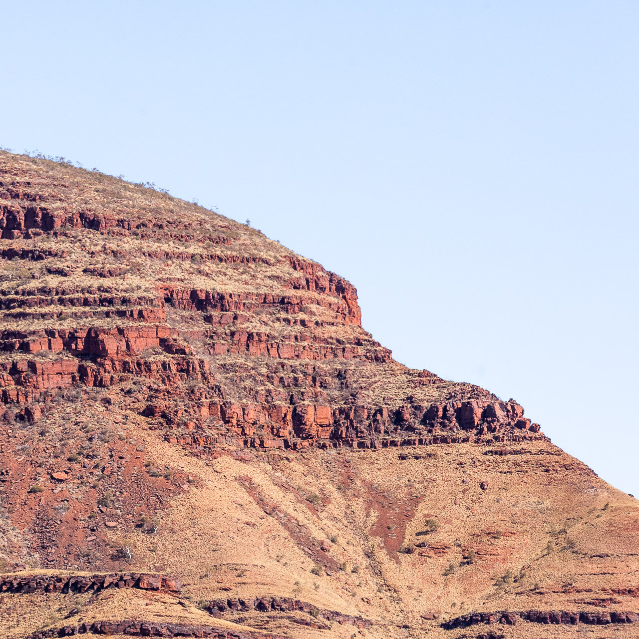 Rock formations in Karijini National Park in the Pilbara region of Western Australia