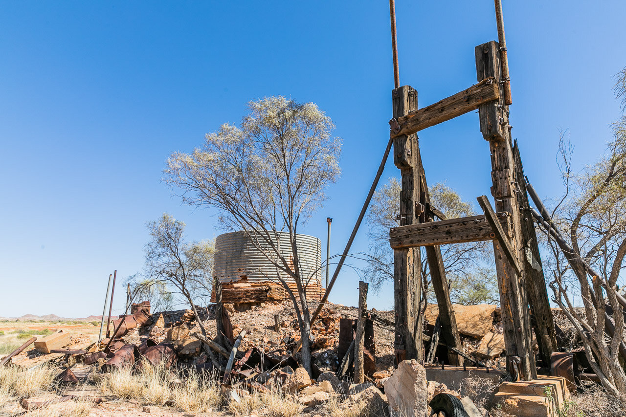 An abandoned gold mine shaft in WA's Pilbara region