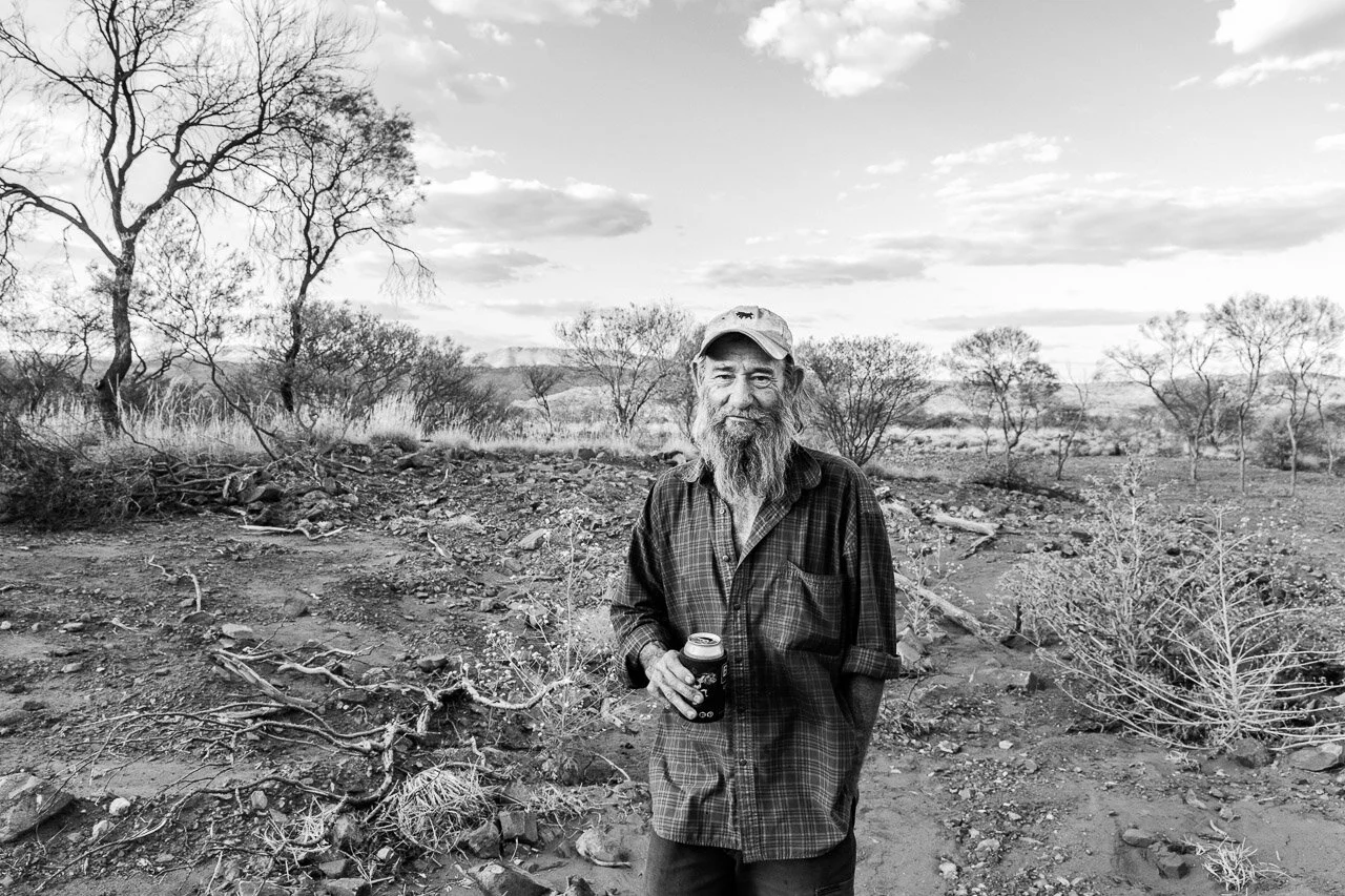 Gold prospector Johnny Day in the Pilbara