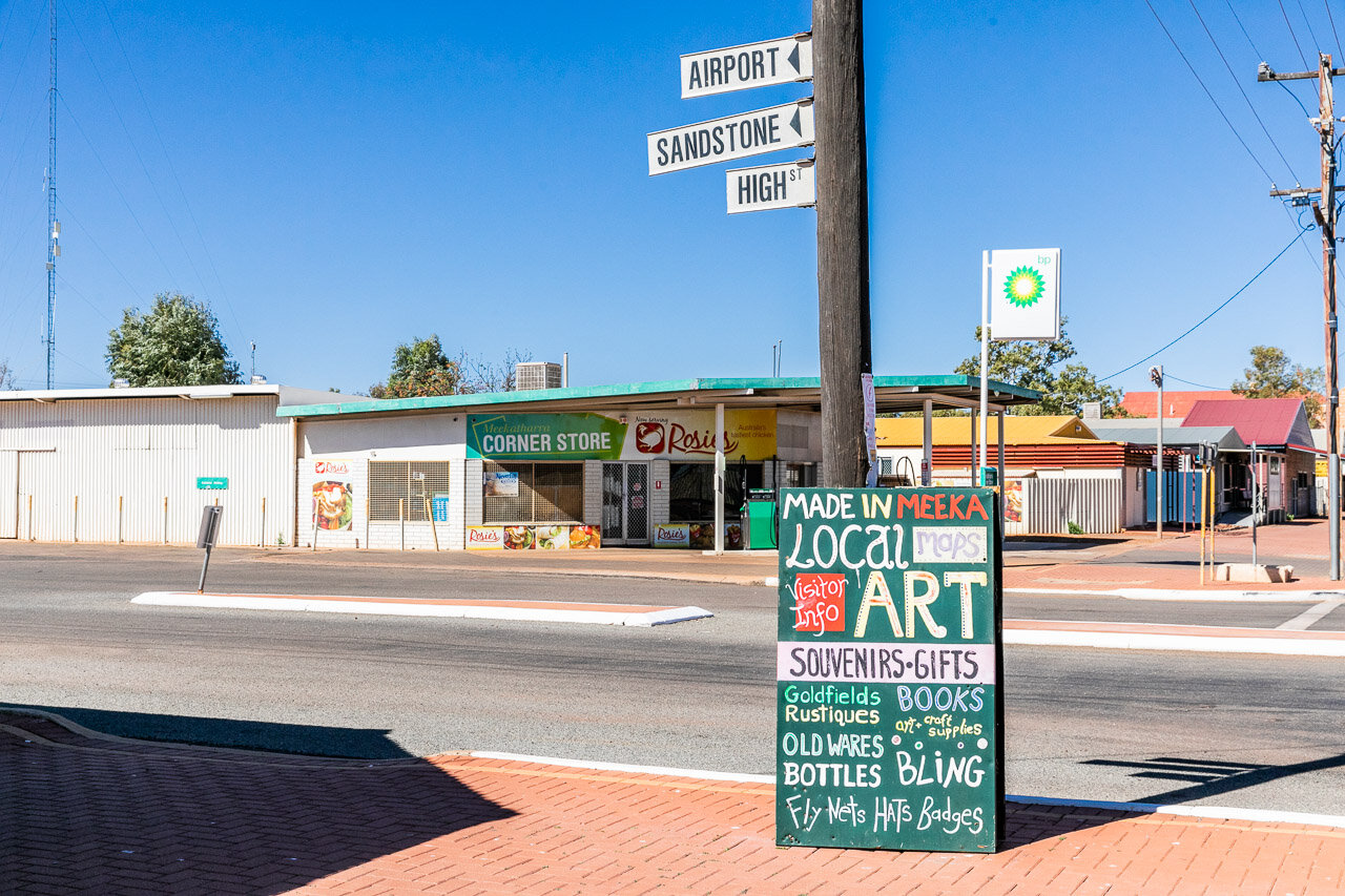 Street signs in Meekatharra