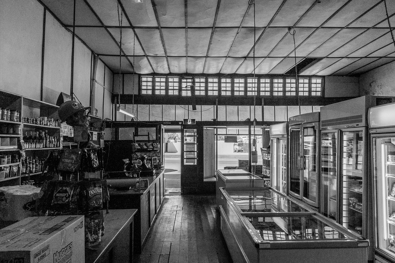 The inside of Bell's Emporium in Cue