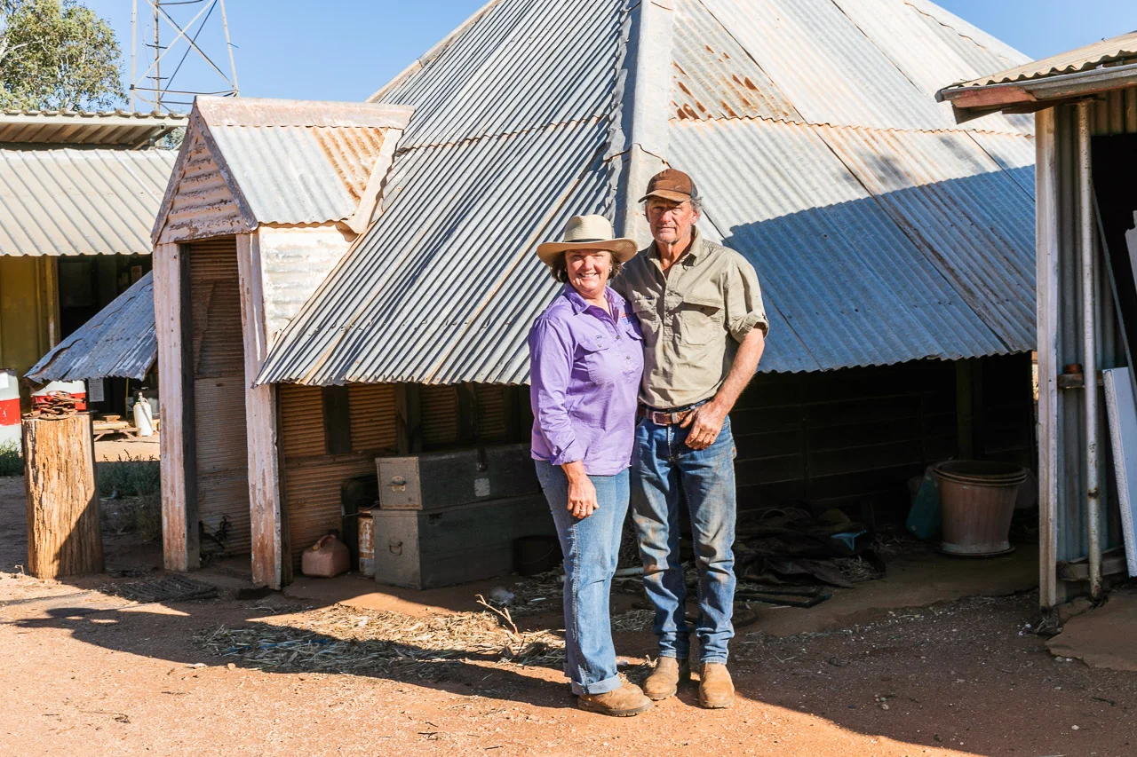 Cath and Dave Marett own and run Nallan Station near Cue, WA