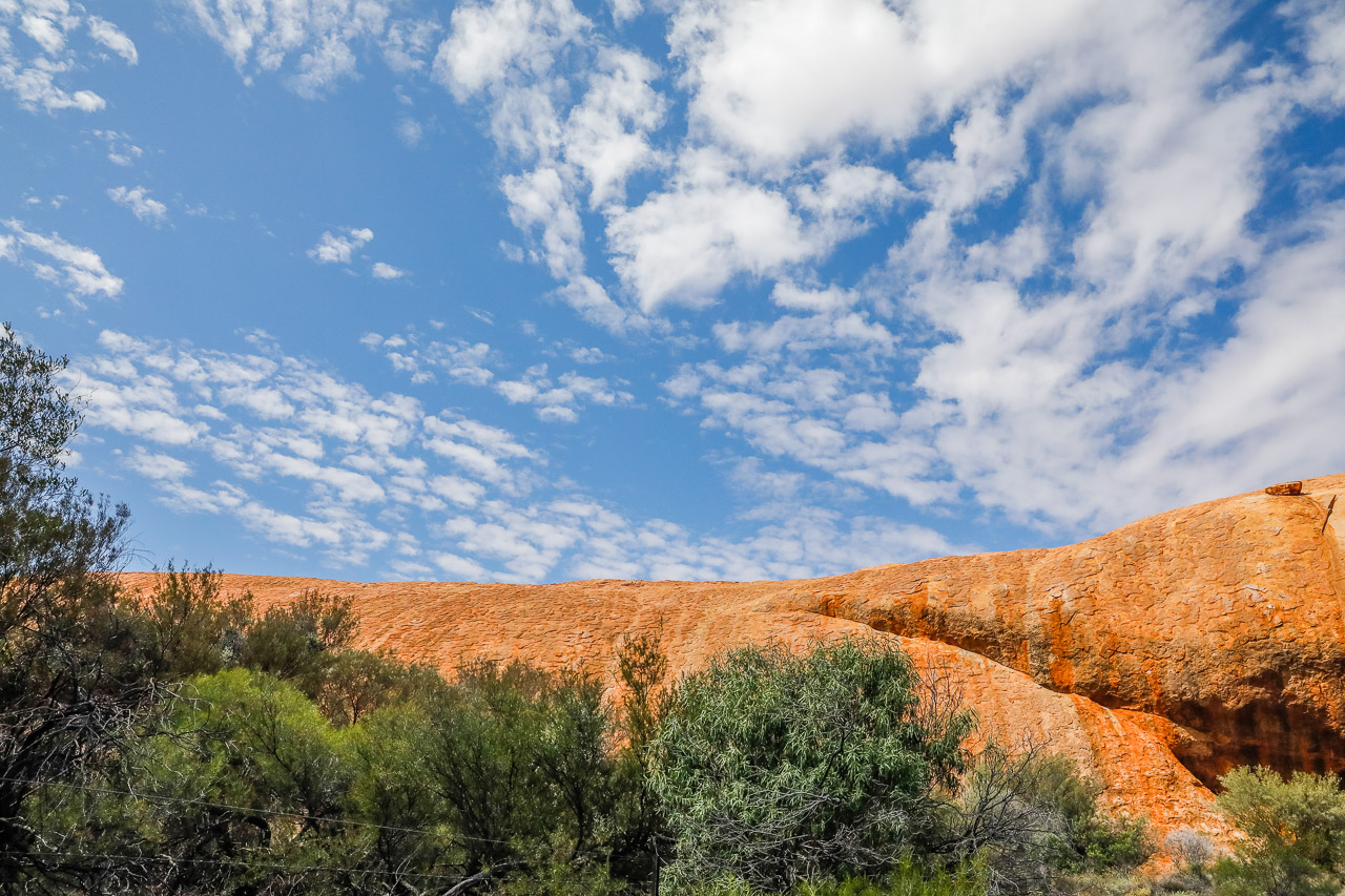 Walga Rock is situated 48 kilometres west of Cue and is a site of deeply significant to the Aboriginal people of this area