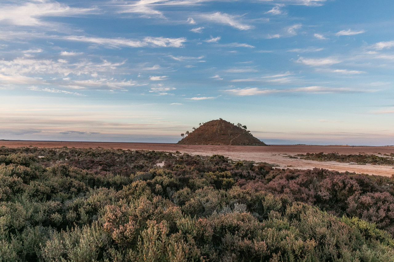 Lake Ballard in late afternoon