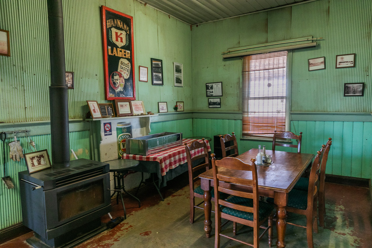 The dining room at the Broad Arrow Tavern
