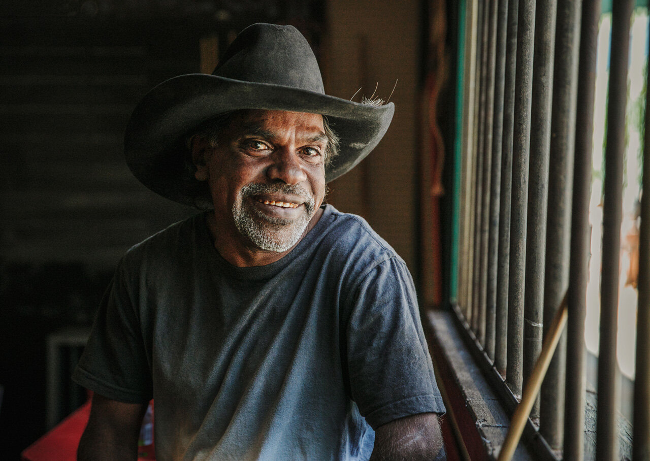 Paul at the Iron Clad Hotel - finalist in the 2020 National Photographic Portrait Prize