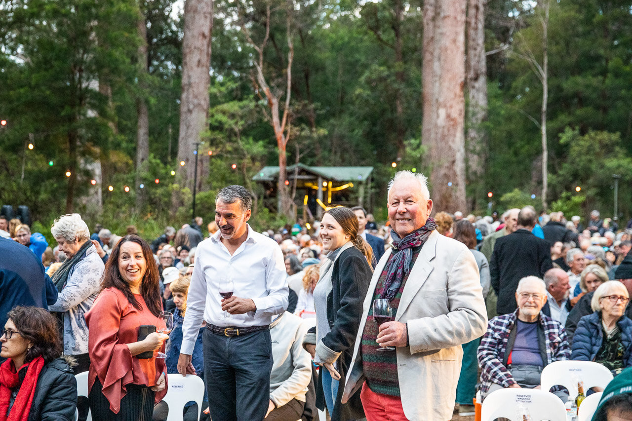Silverstream Winery's owner at the WA Opera at the Valley of the Giants