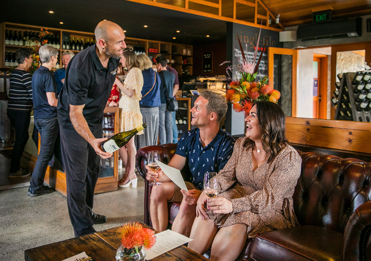 A cosy afternoon at the award-winning cellar door at Singlefile in the Great Southern