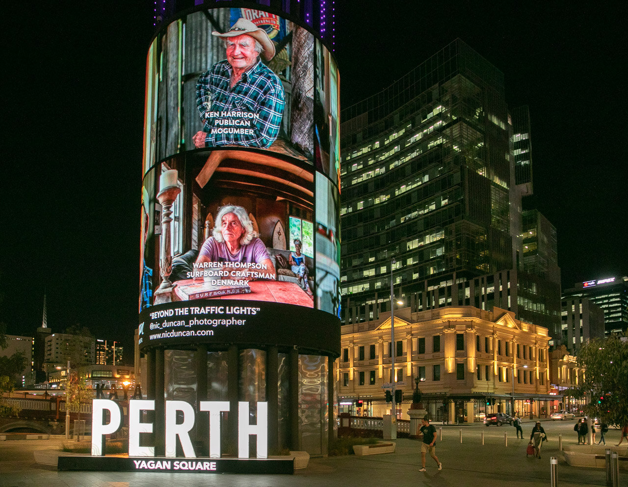 Beyond the Traffic Lights - Nic Duncan's photography exhibition on Perth's Yagan Tower