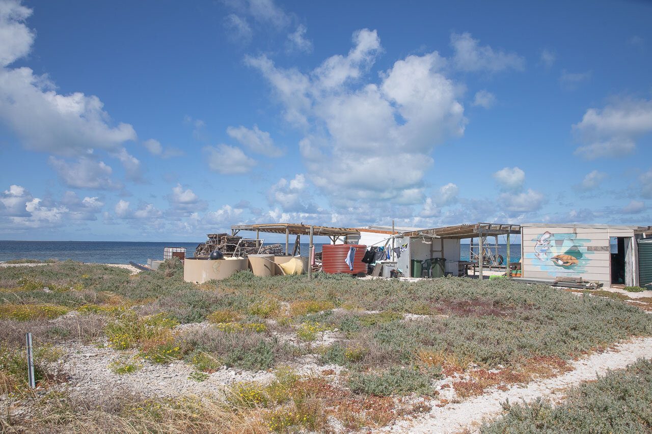 The cray fishing and pearl farming shacks - Pelsaert Group, Houtman Abrolhos WA