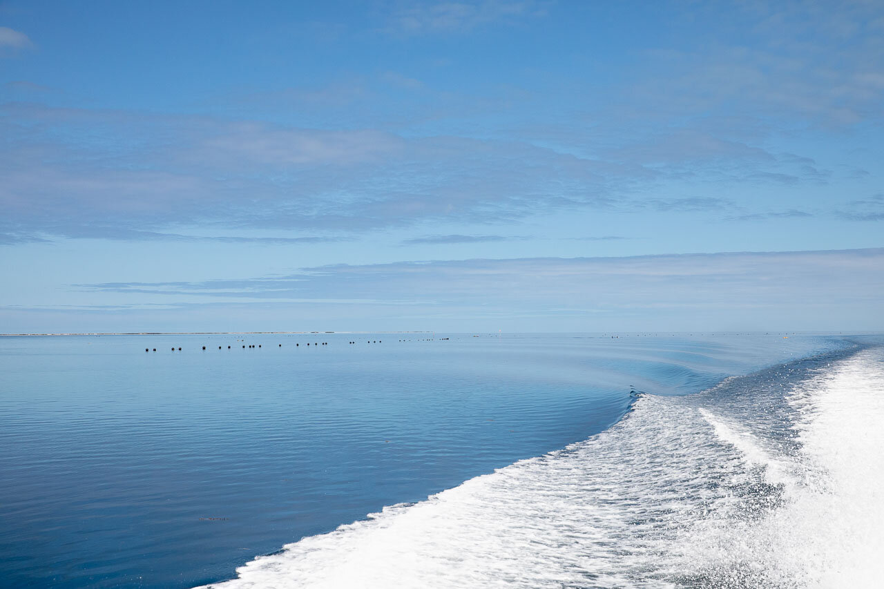 A glassy morning off the Southern group of the Abrolhos Islands, Western Australia