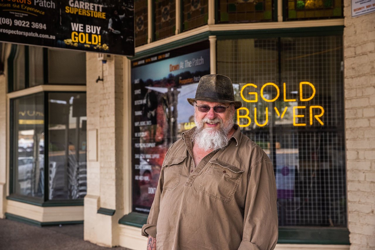 Kalgoorlie gold buyer Jamie Line, outside the Prospectors Patch