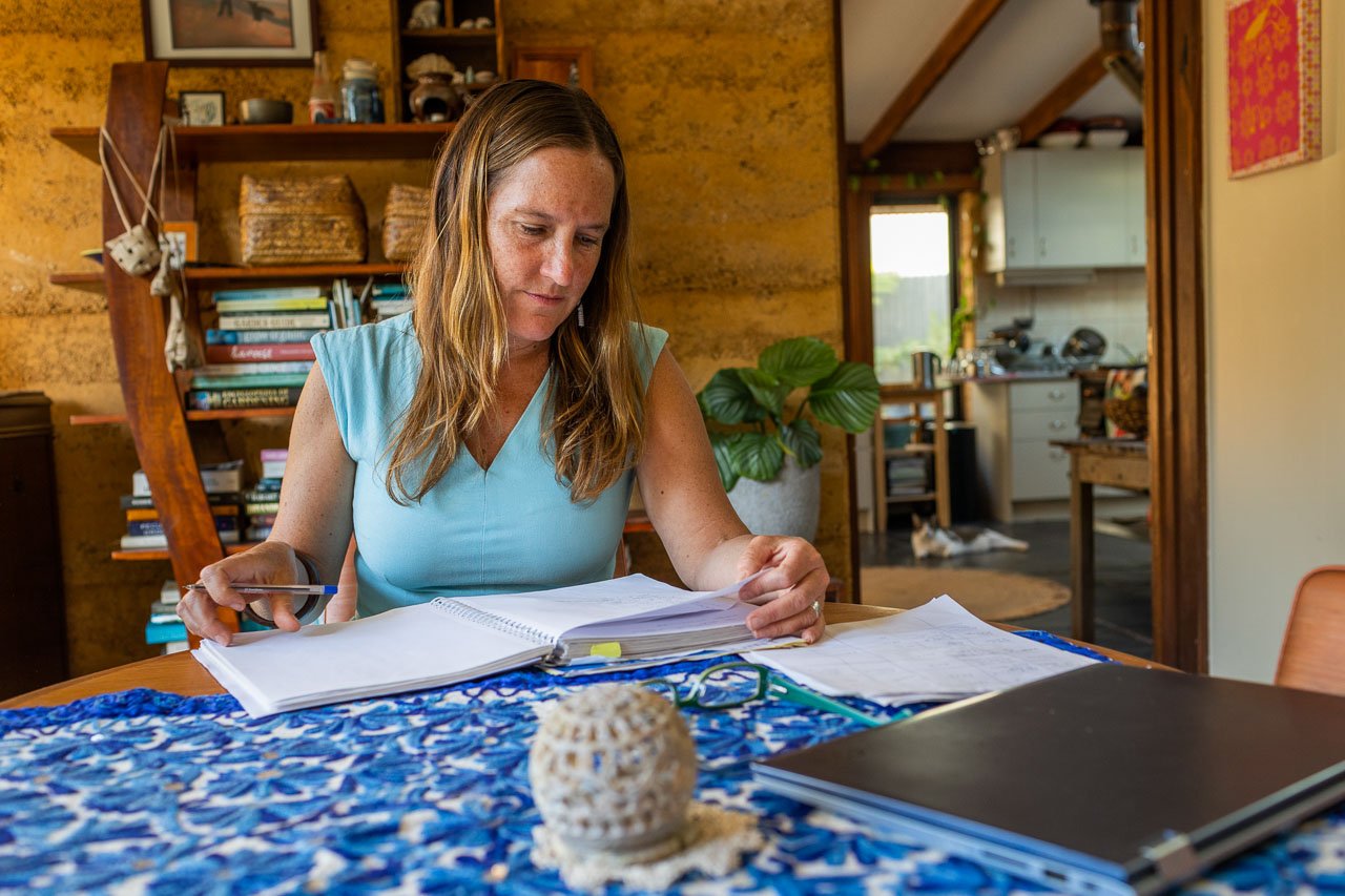 Writer Renee Pettitt-Schipp at home 