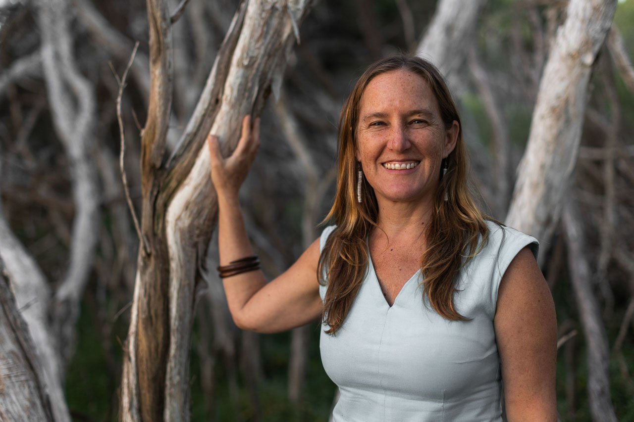 Amongst the paperbark trees - Renee Pettitt-Schipp near her Denmark home