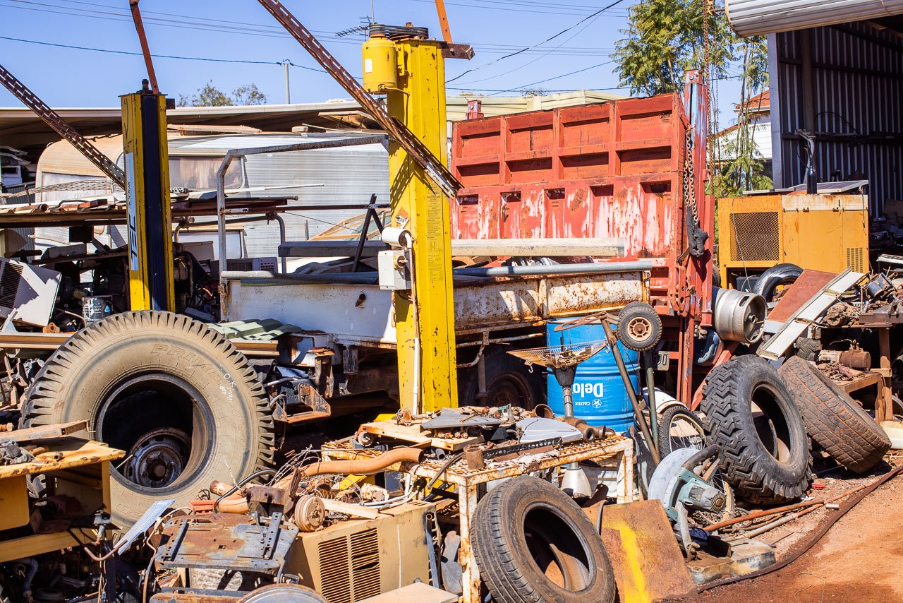 With a yard full to the brim with random machine and vehicle parts, there’s a chance you’ll find just what you need to fix up a broken-down old rig