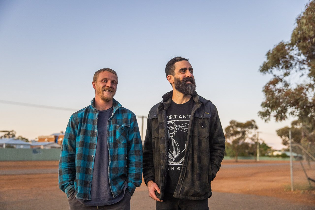 Drew Goddard and his gold propector mate Jed.