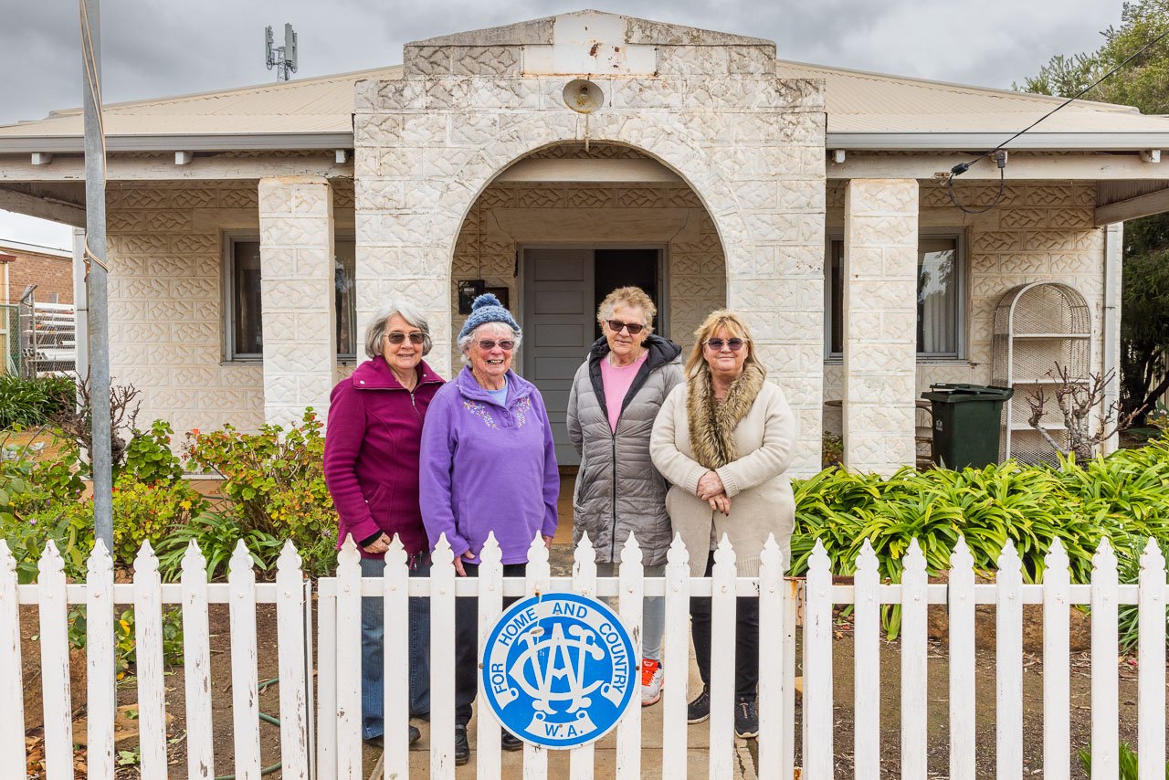 The CWA ladies in front of the CWA building in Kulin