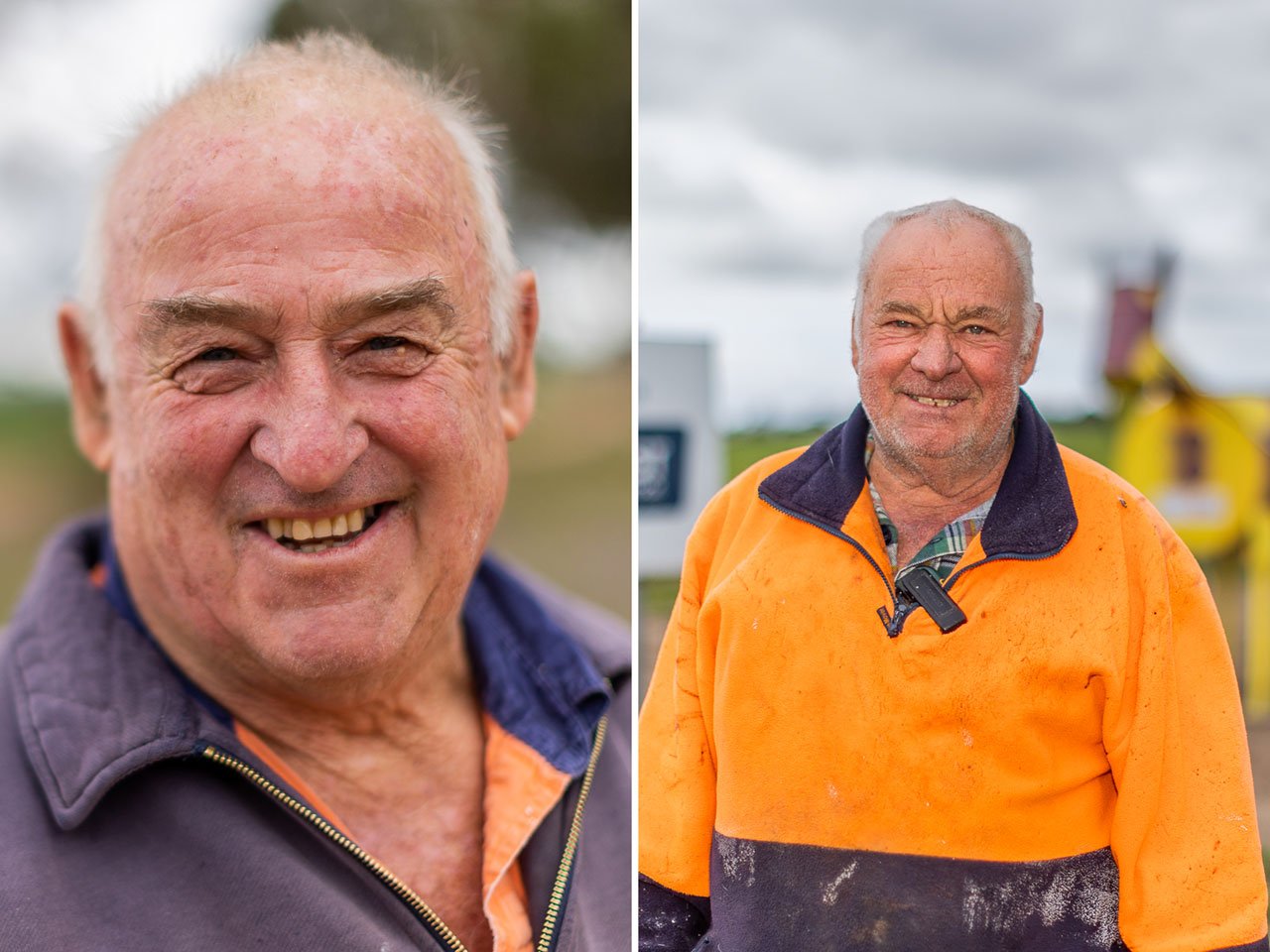 Portraits of local farmers in Kulin, Western Australia
