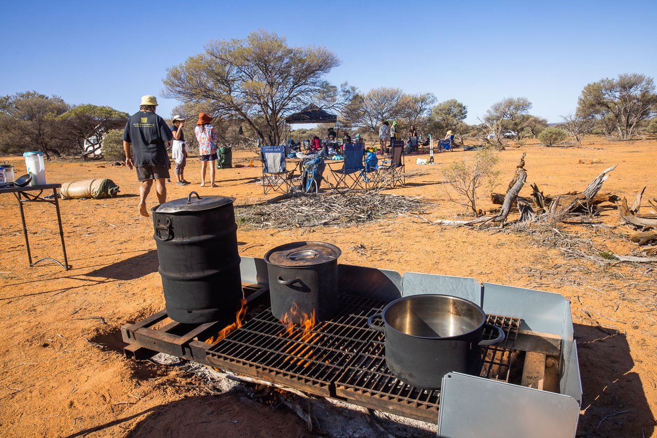 Participants on the Reclaim the Void camps are nourished with beautiful, healthy meals