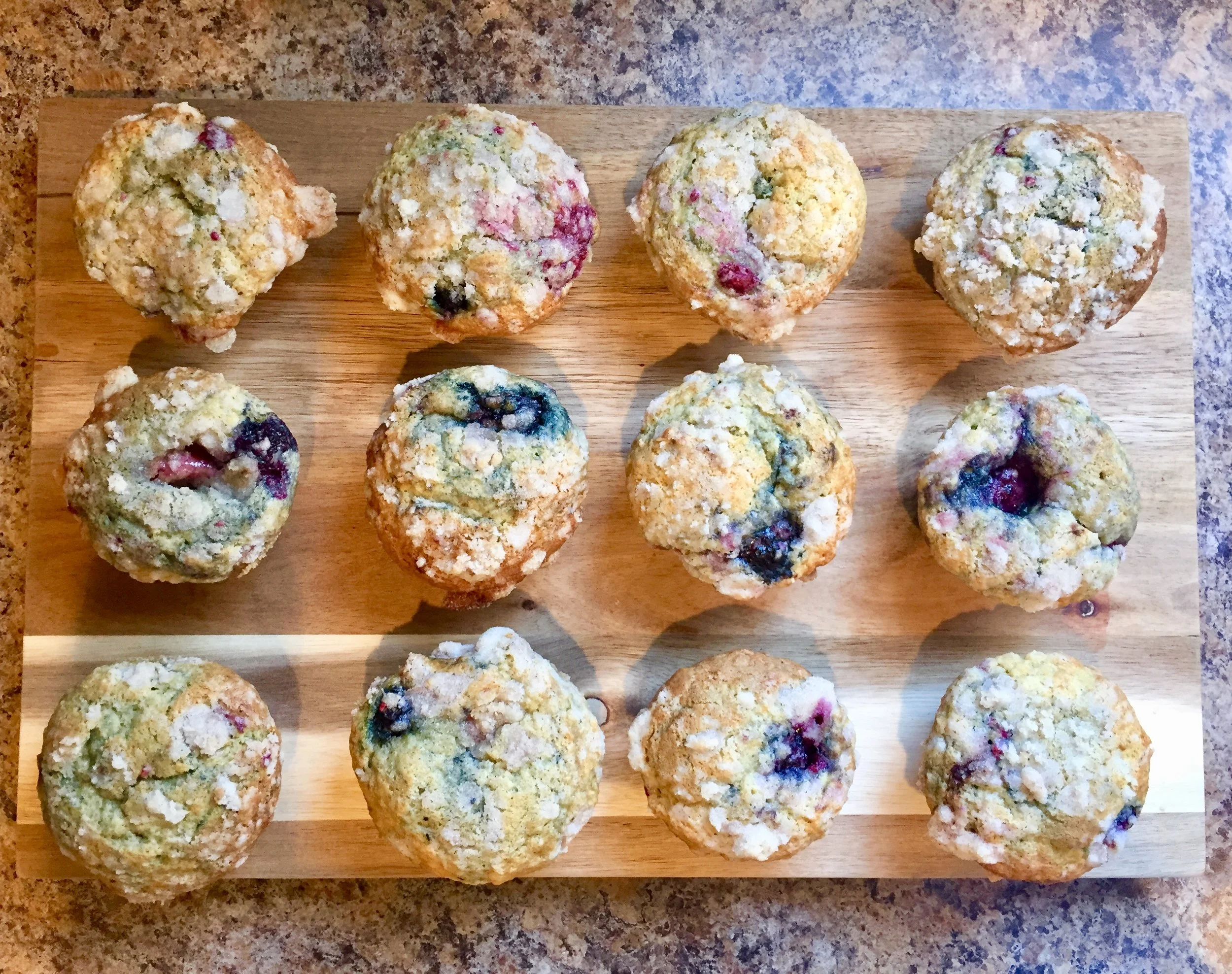 Triple Berry Muffins
