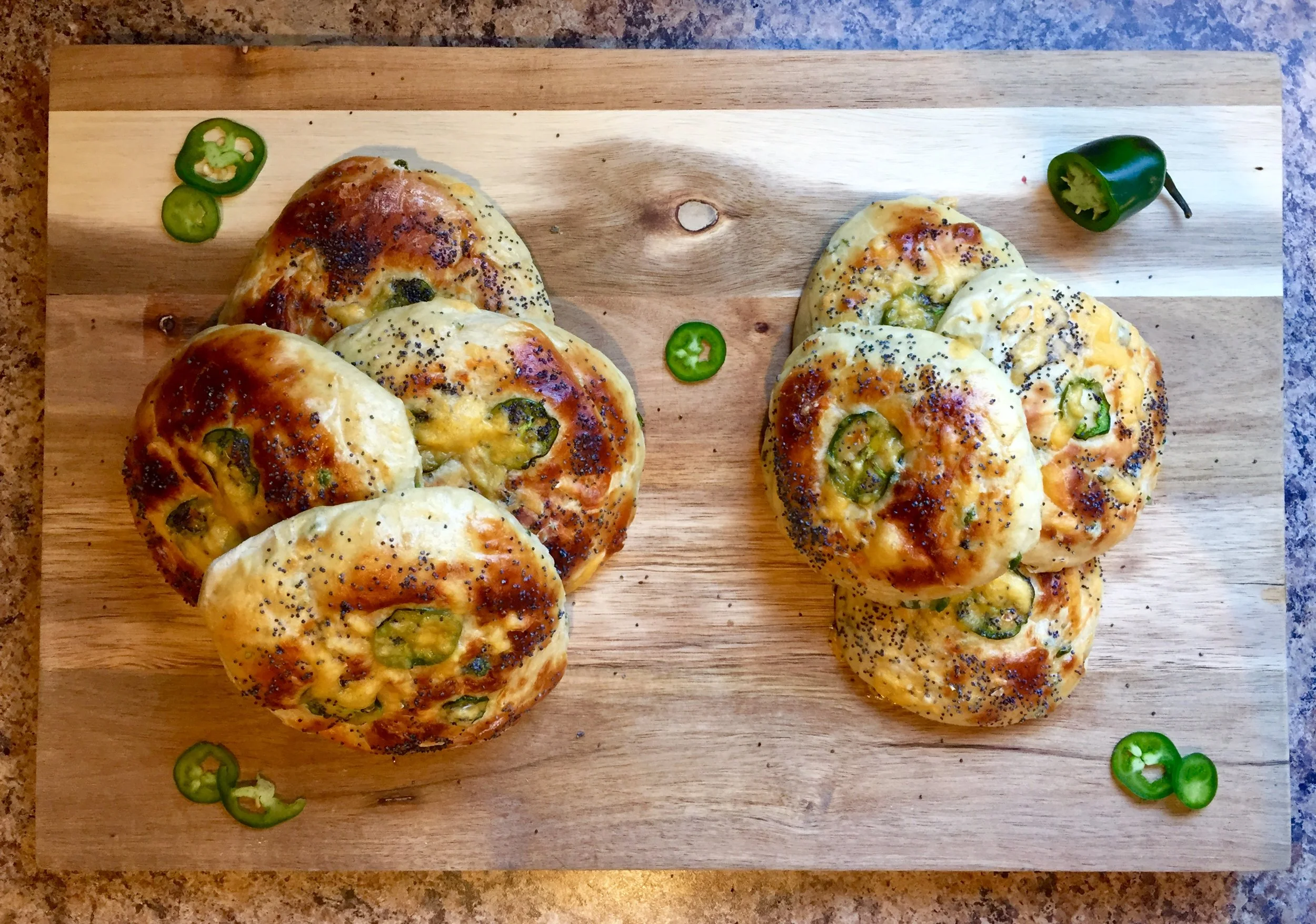 Jalapeño Cheddar Burger Buns — The Intrepid Cookie