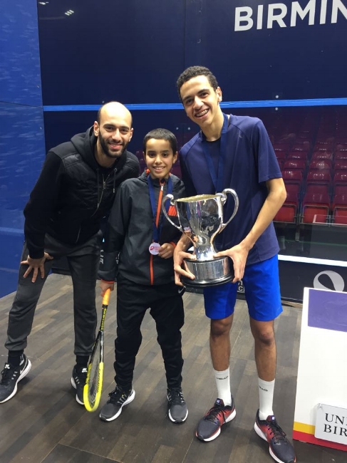 Kareem Badawi with Champion of the BJO B19 division Marwan Tarek (EGY)