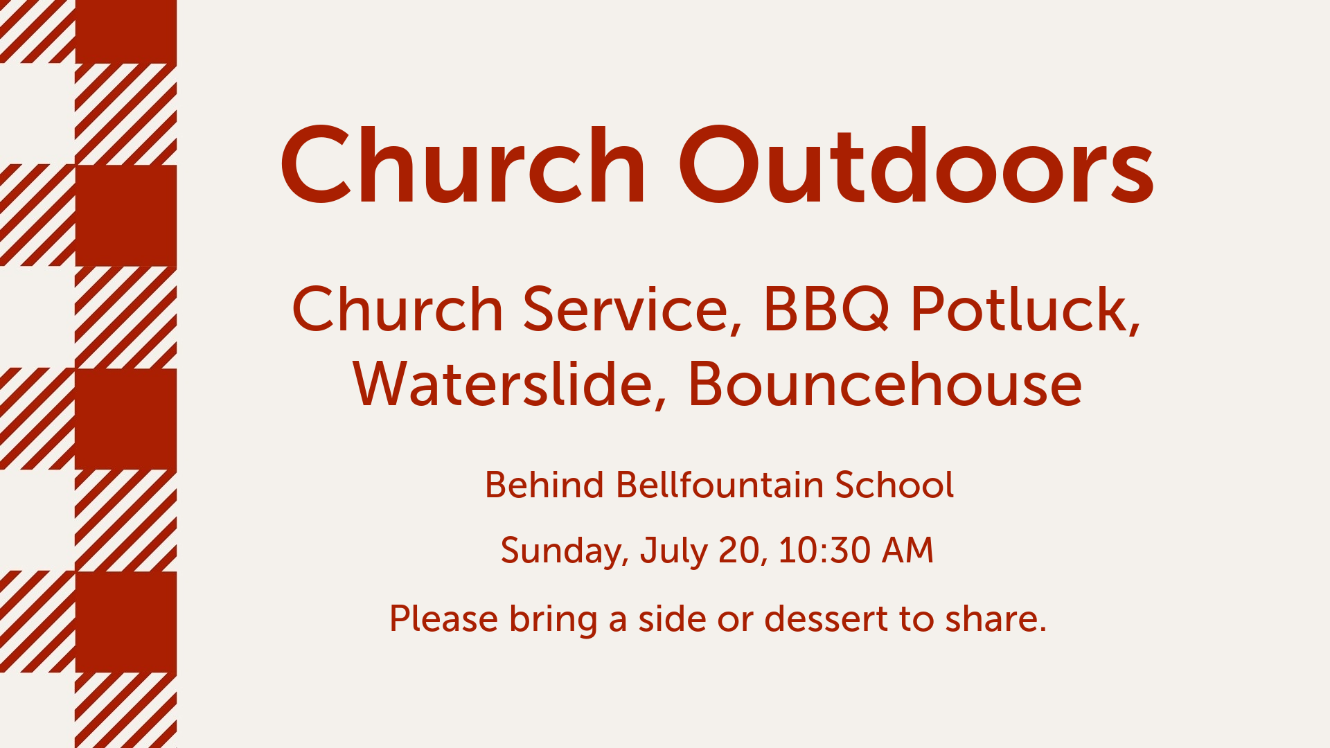 Church Outdoors