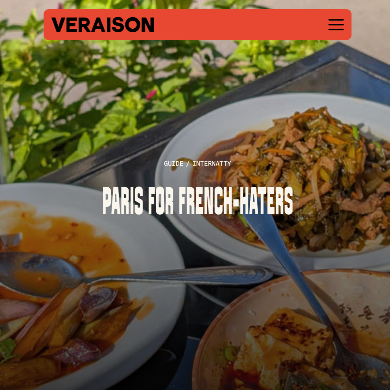 "Veraison" food guide for eating non-French food in the French capital