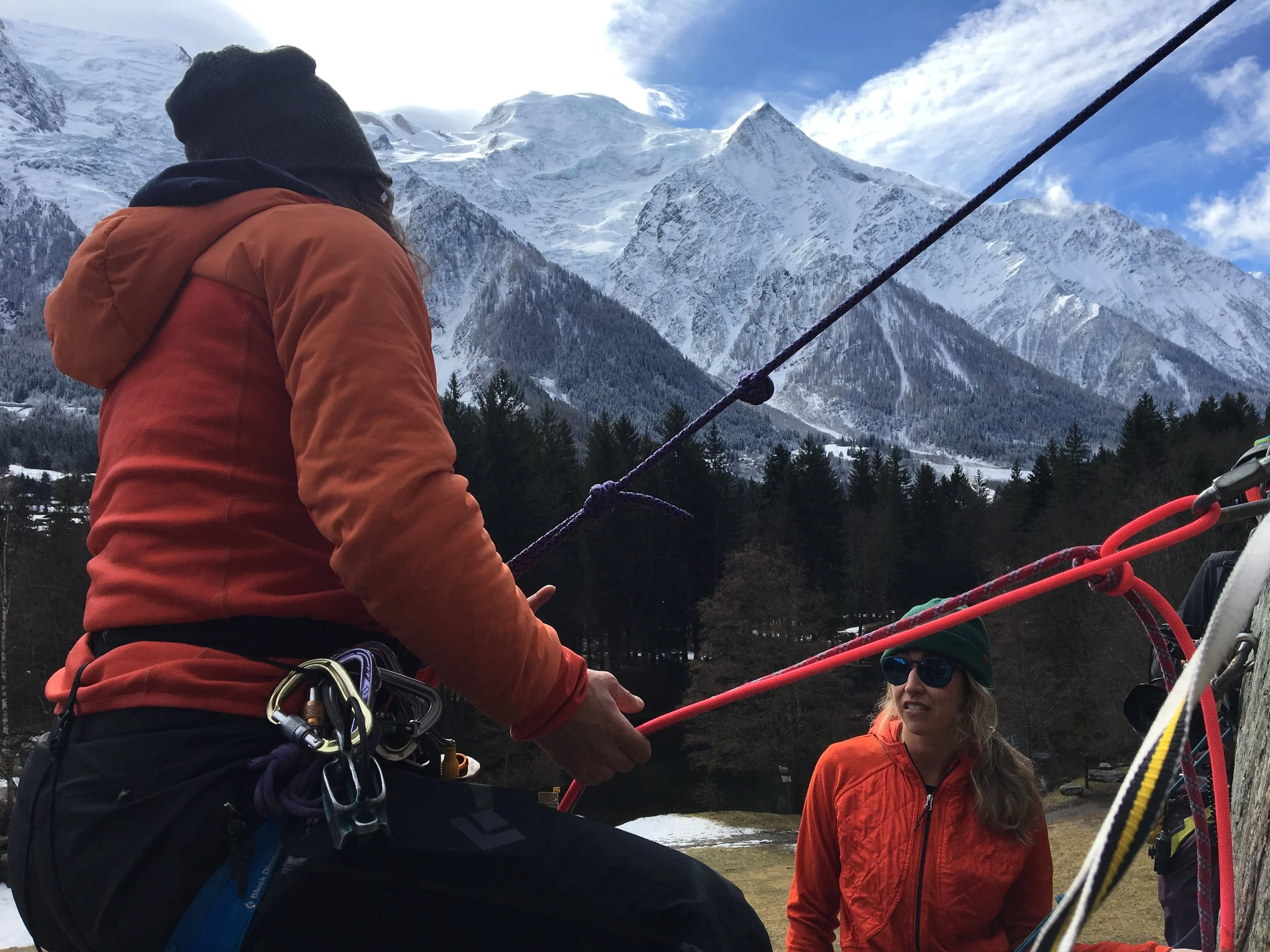 Anna Segal and Giulia Monego, Chamonix
