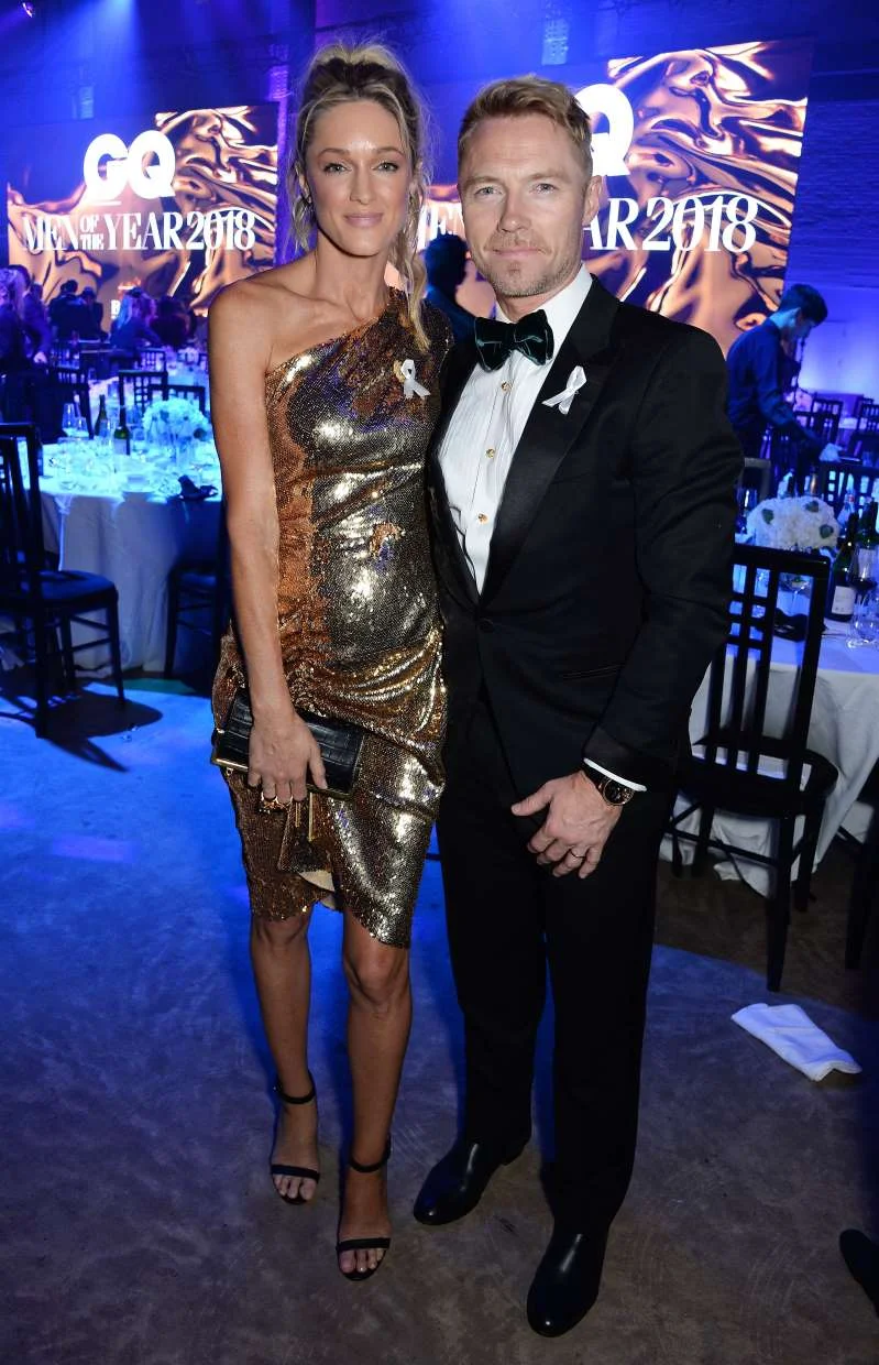 Ronan Keating, with wife Storm Keating.