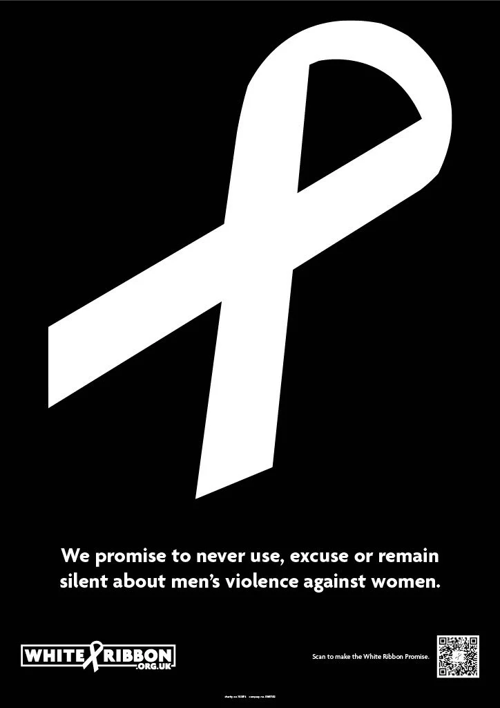 Signable White Ribbon Promise Poster (A1) (Deluxe Version) — White ...