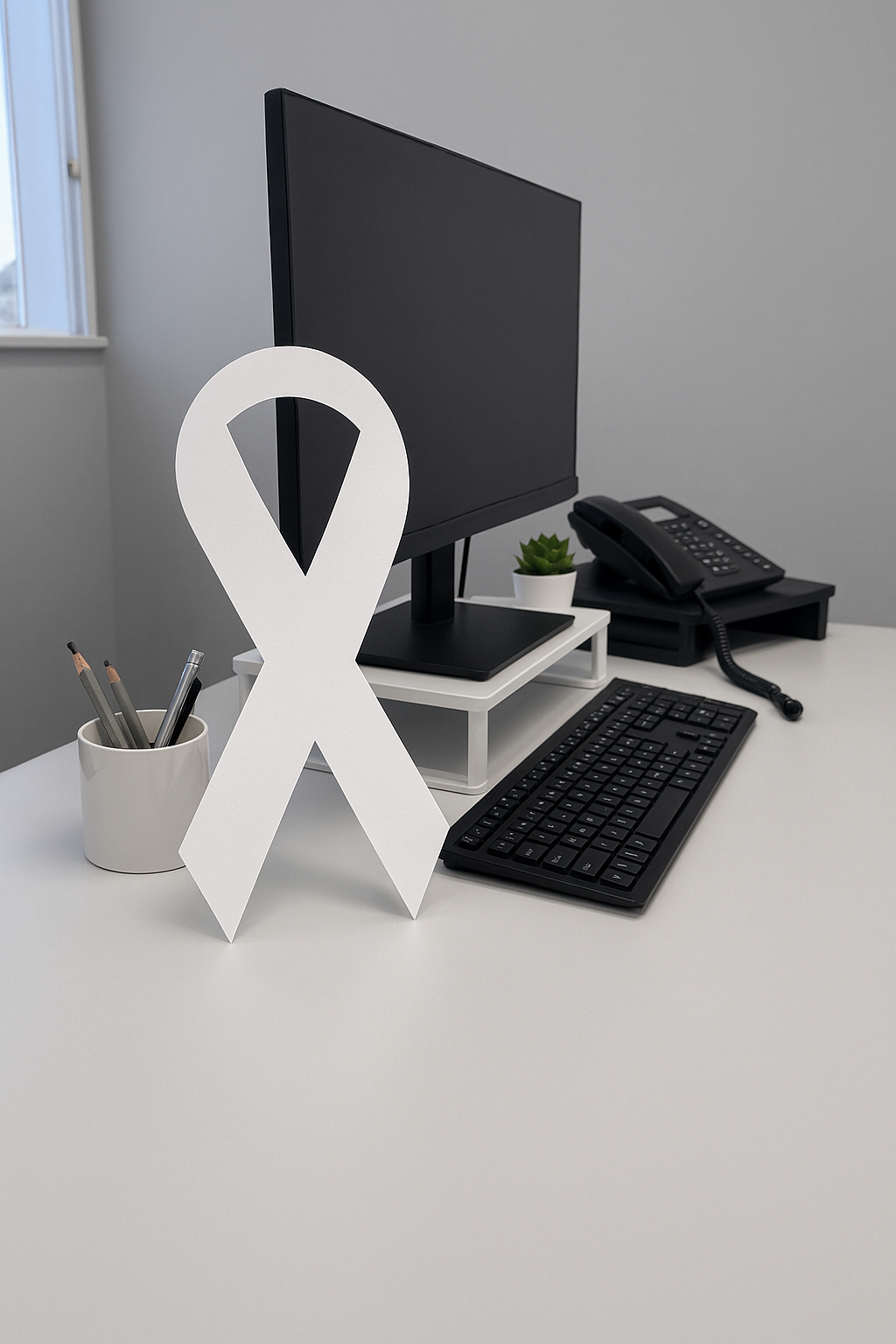 White Ribbon on desk.png