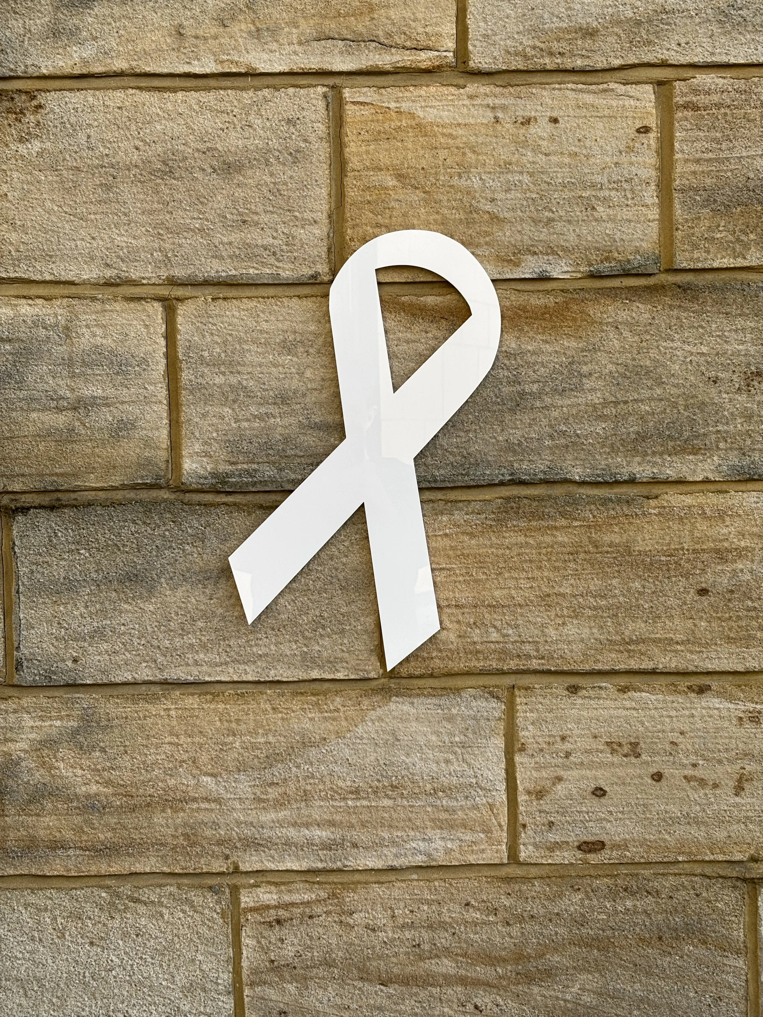 White Ribbon on brick wall.jpeg