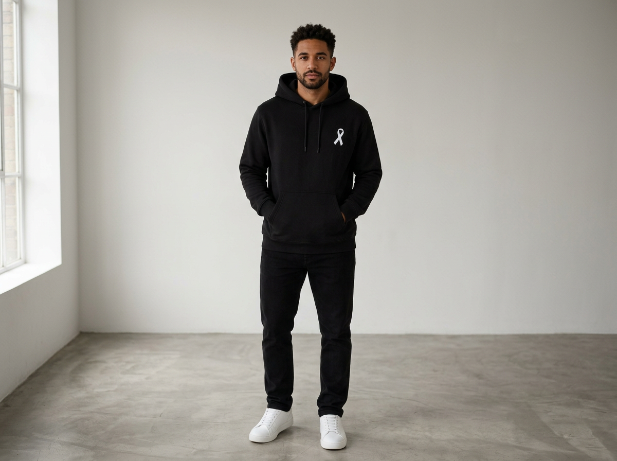 NEW - White Ribbon 'Promise' Hoody