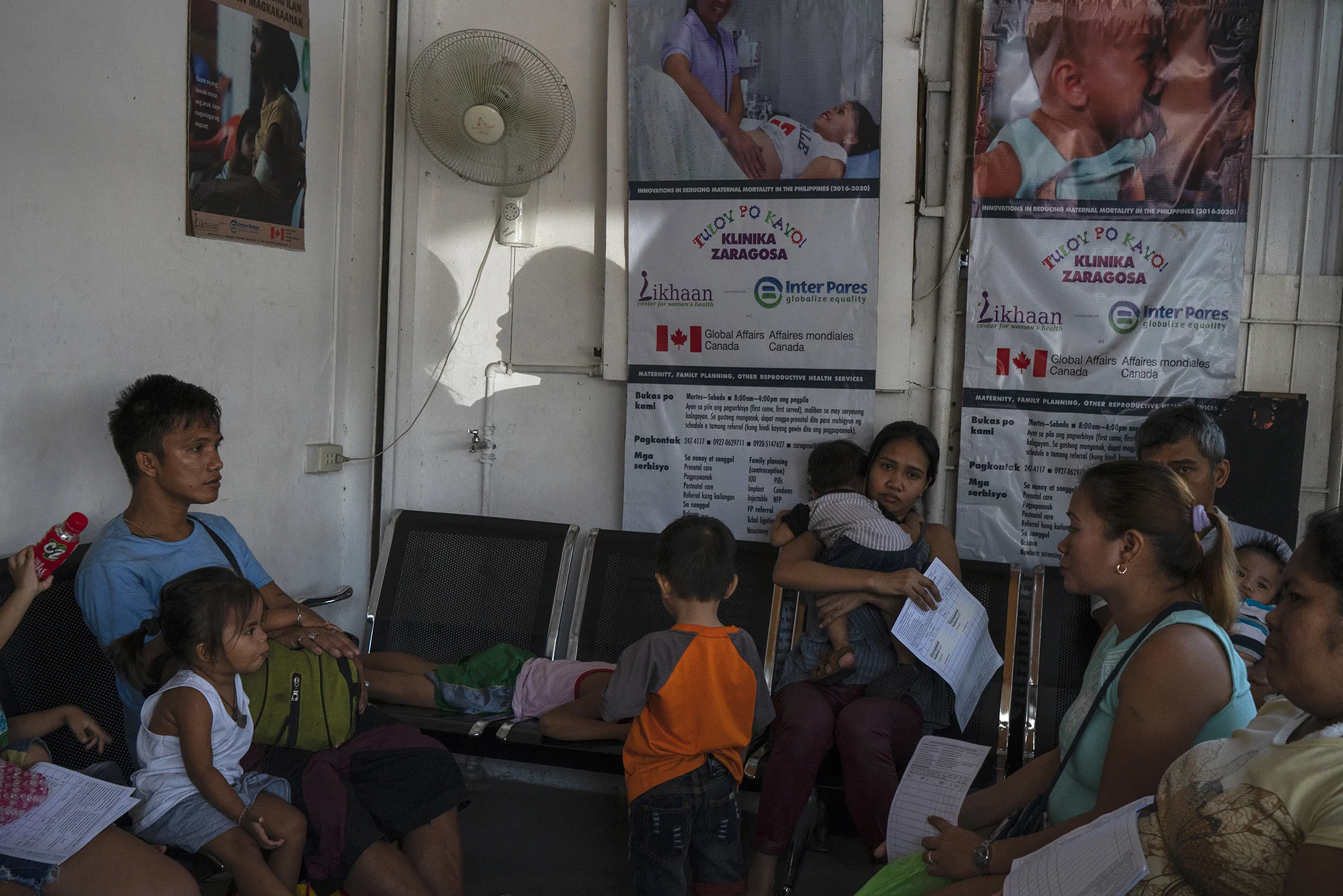 The waiting area of Likhaan clinic in Tondo, Manila on October 23, 2018. Likhaan is a nonprofit nongovernment organization providing free consultation and family planning methods such as implants and IUD to women especially in marginalized communities.