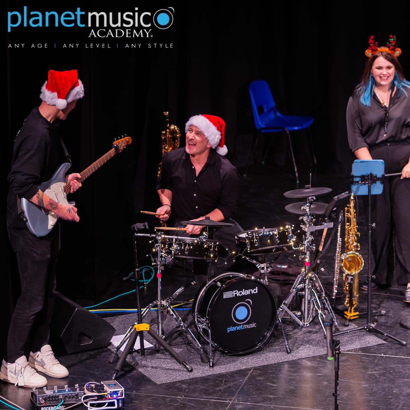 📸A great shot of the PMA Tutor Christmas band shot by @ekgphotos_
