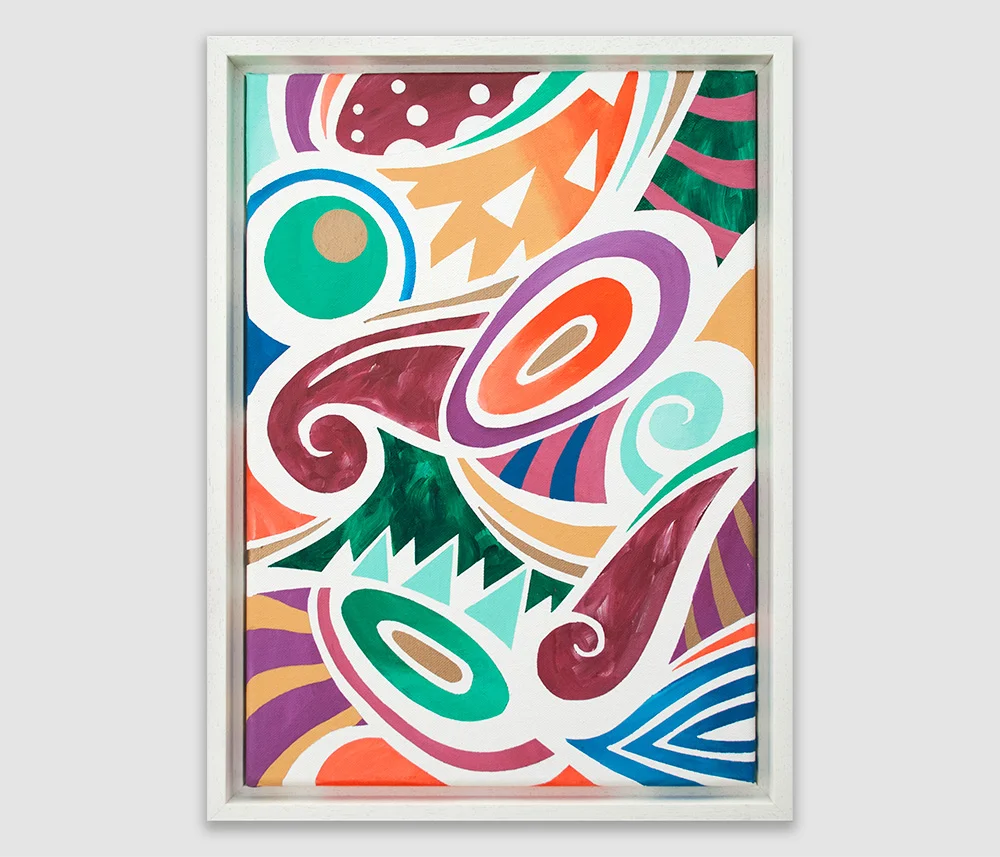 ARTIFICIAL PICO BIODIVERSITY 2 , ACRYLIC ON CANVAS 25X35 CM. 2016