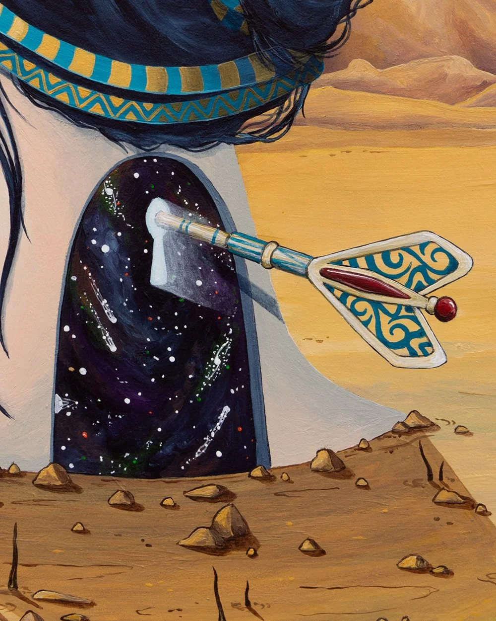 Unlocking painting by the artist Skount