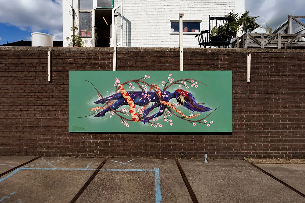 Helix mural by Skount, Streetart Amsterdam