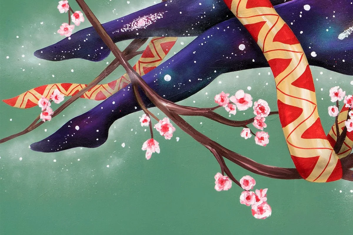 Helix painting detail by Skount