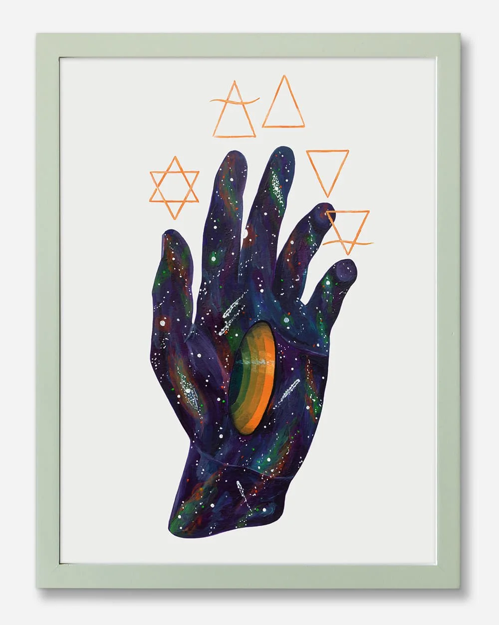 Framed view of Harmony of the Elements, exploring spiritual harmony through natural elements.