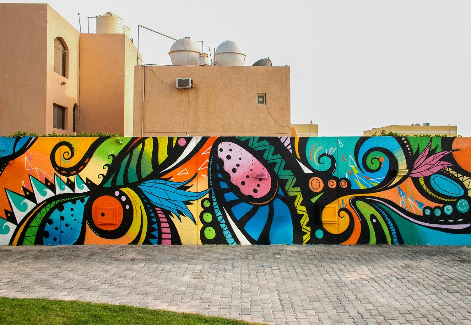 Mural painting in Kuwait