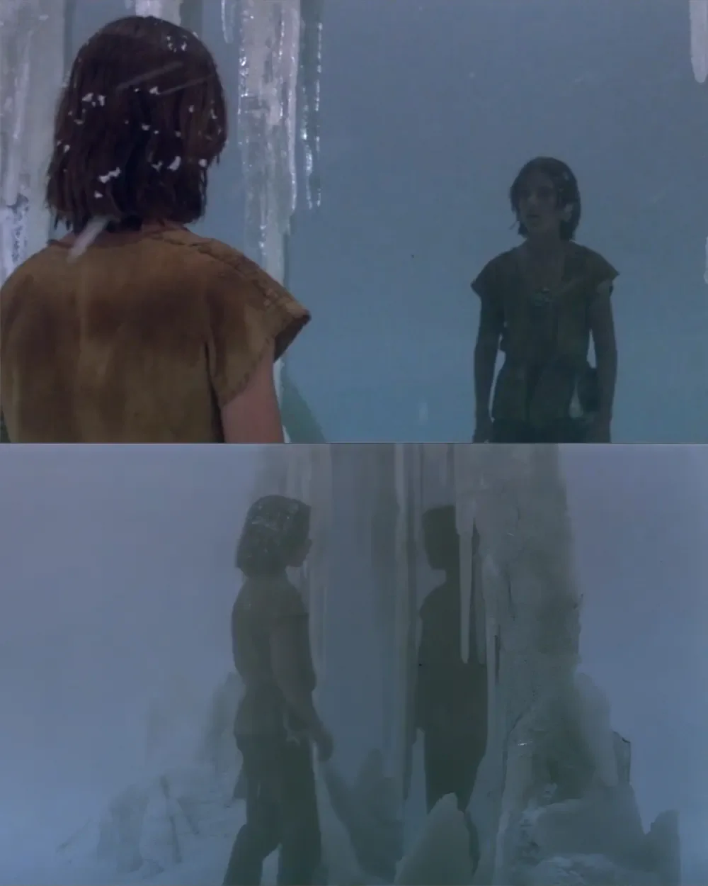 Atreyu crossing the mirror gate in The NeverEnding Story, reflecting themes of identity, fear, and symbolic transformation