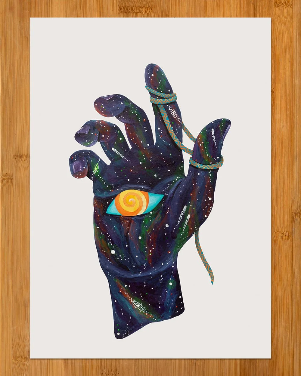 Full view of The Illusion of Omniscience, a conceptual artwork about humility and wisdom.