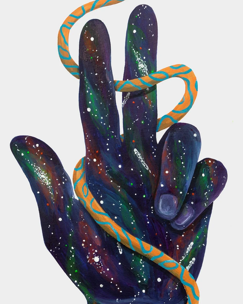 Detail of serpents in Wisdom, Power, and Vitality, symbolizing growth, wisdom, and energy.