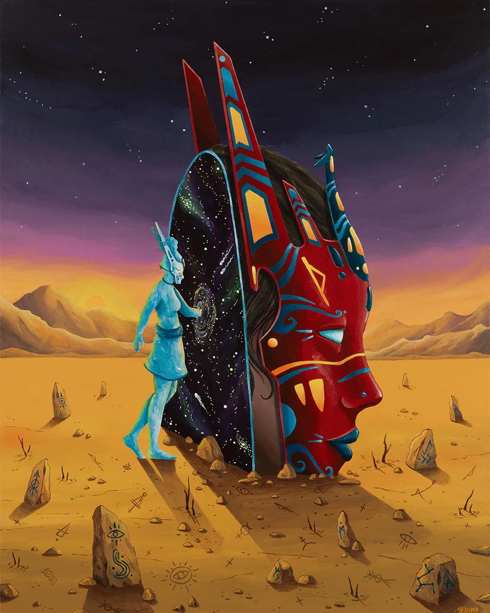 The Threshold Within by Skount featured in Sacred Systems at Poetic Tiger Gallery