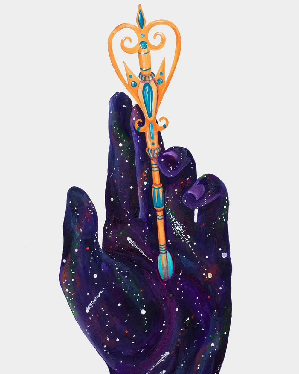 Detail of key in Keys to Inner Knowledge, representing freedom, mystery, and inner wisdom.