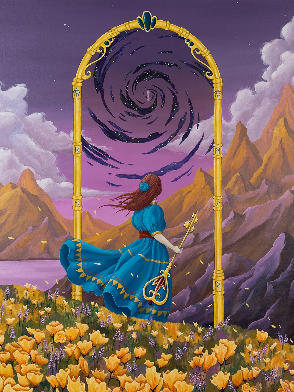 The Keyless Gate by Skount art, emphasizing its symbolic and introspective atmosphere.